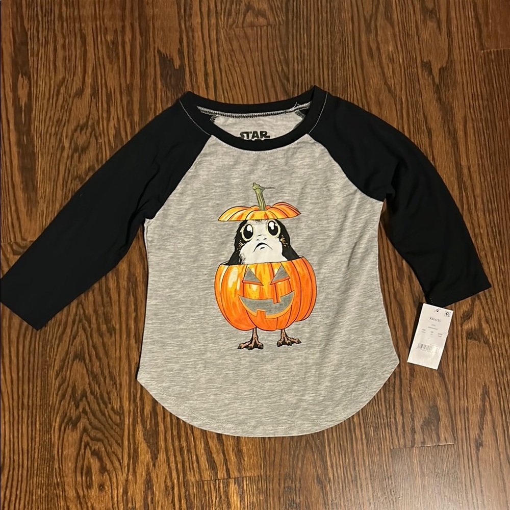 NWT Girls XS Star Wars Porg Halloween LongSleeve